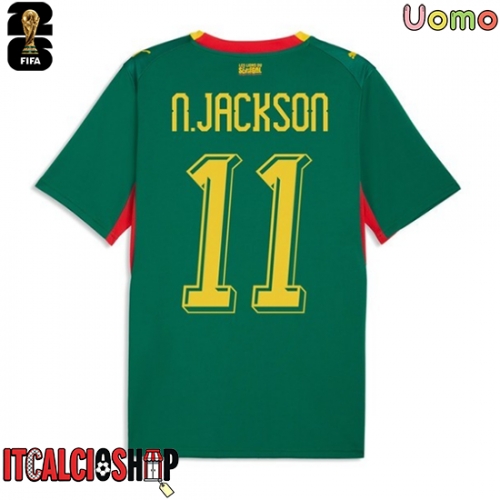 Senegal Nicolas Jackson #11 Seconda Maglia Mondiali 2026 Manica Corta